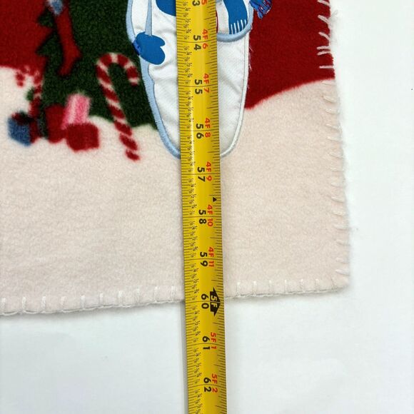 Christmas Throw Martha Stewart Everyday Fleece Blanket Holiday Snowman Cozy - Picture 7 of 7